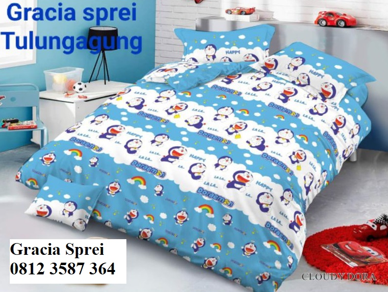 <p>Spei Disperse Doraemon Awan motif yang sangat d